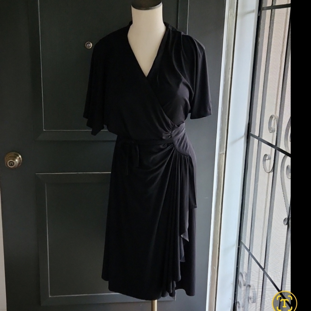 Vicky Tiel Wrap Dress Size Large